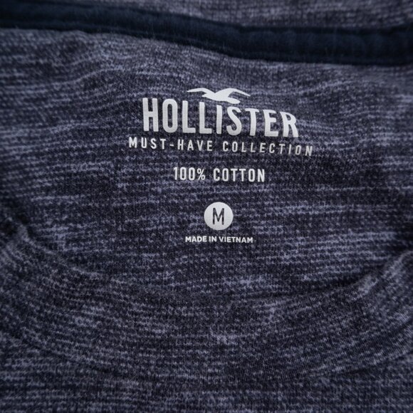 Hollister Must Have Collection heathered navy blue t-shirt size	M - Picture 2 of 10